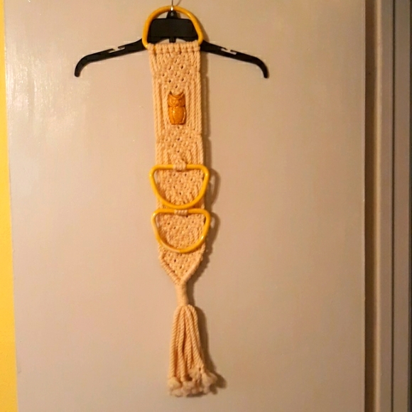 Vintage Macrame Other - Vintage Macrame Towel Holder